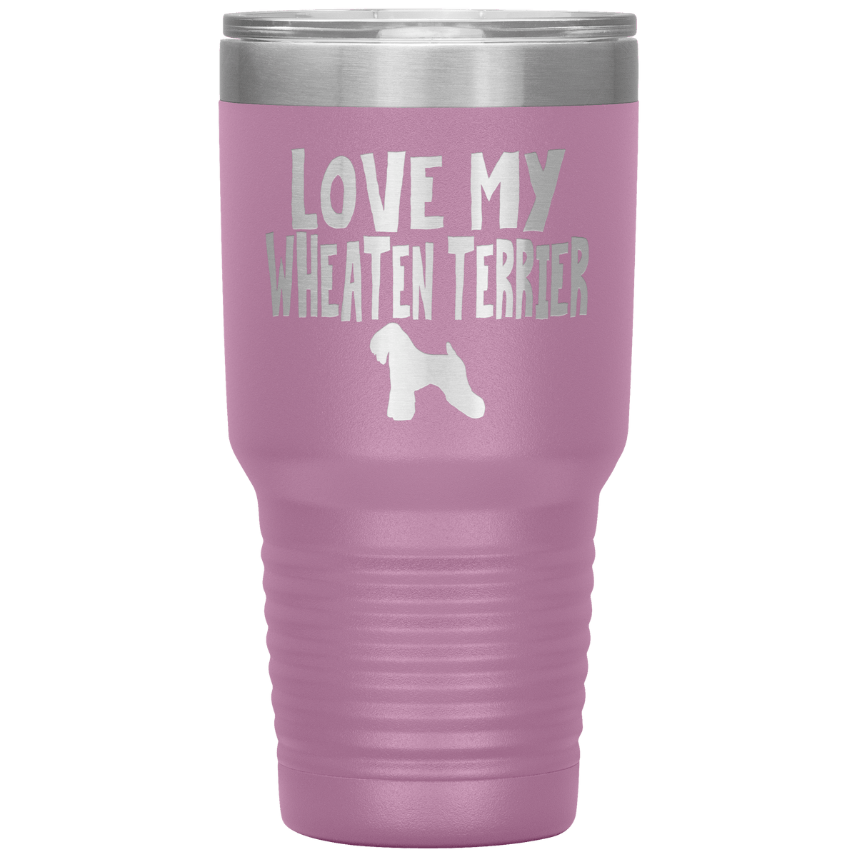 Love My Wheaten Terrier 30 Oz Vacuum Tumbler Tumblers Light Purple