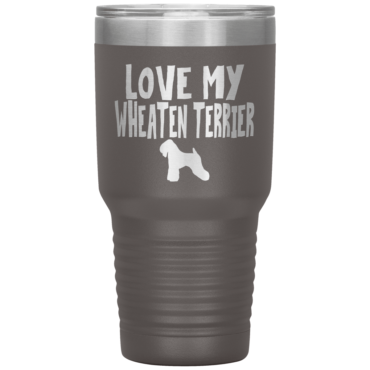 Love My Wheaten Terrier 30 Oz Vacuum Tumbler Tumblers Pewter
