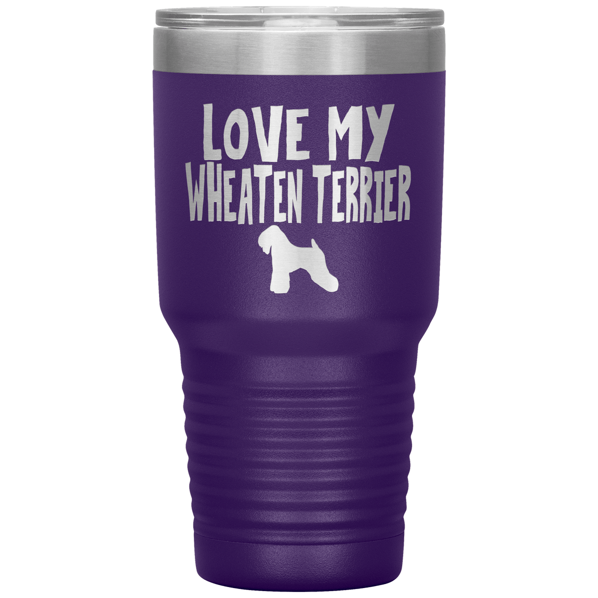 Love My Wheaten Terrier 30 Oz Vacuum Tumbler Tumblers Purple