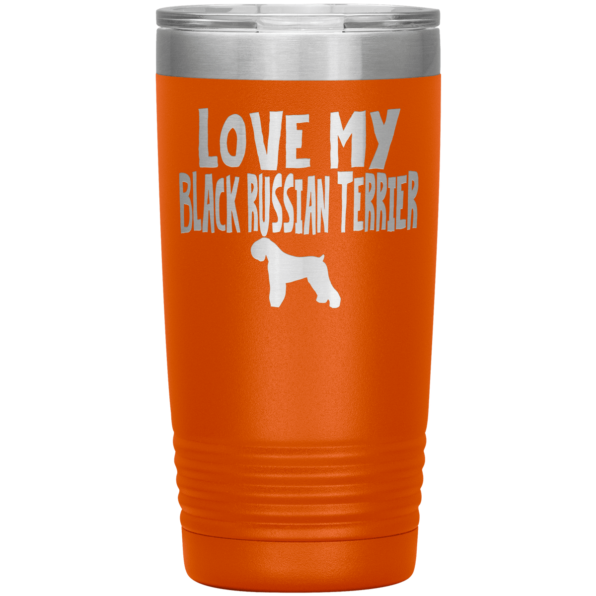 Love My XXX 20 Oz Vacuum Tumbler Tumblers Orange