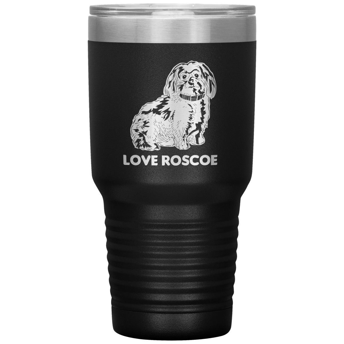 Love Roscoe 30oz Tumbler Tumblers Black
