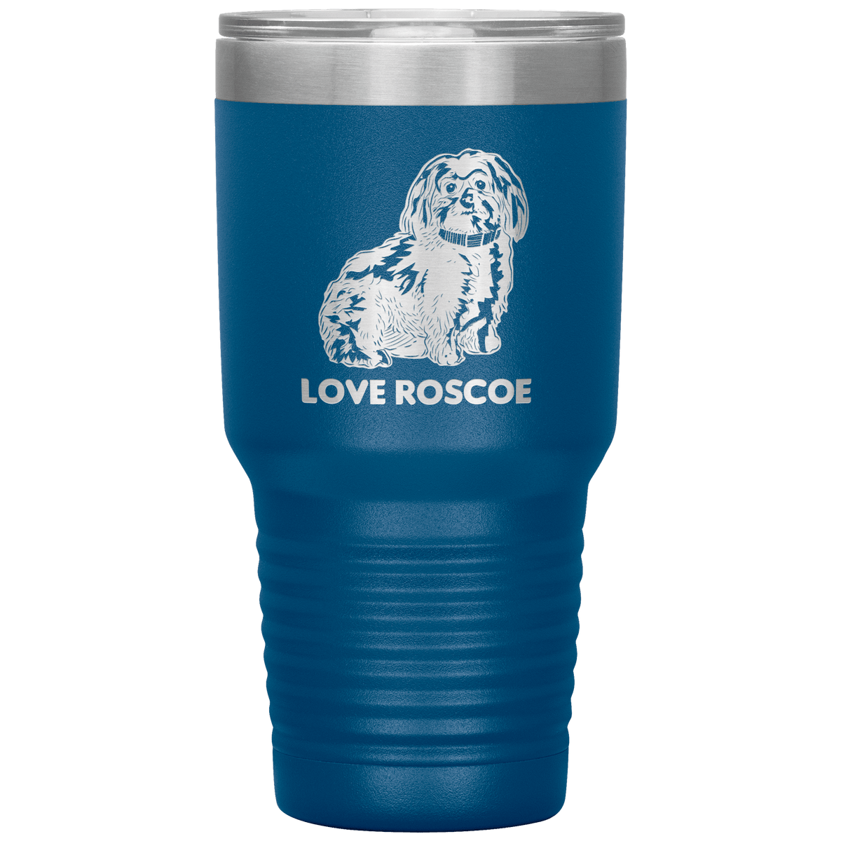 Love Roscoe 30oz Tumbler Tumblers Blue