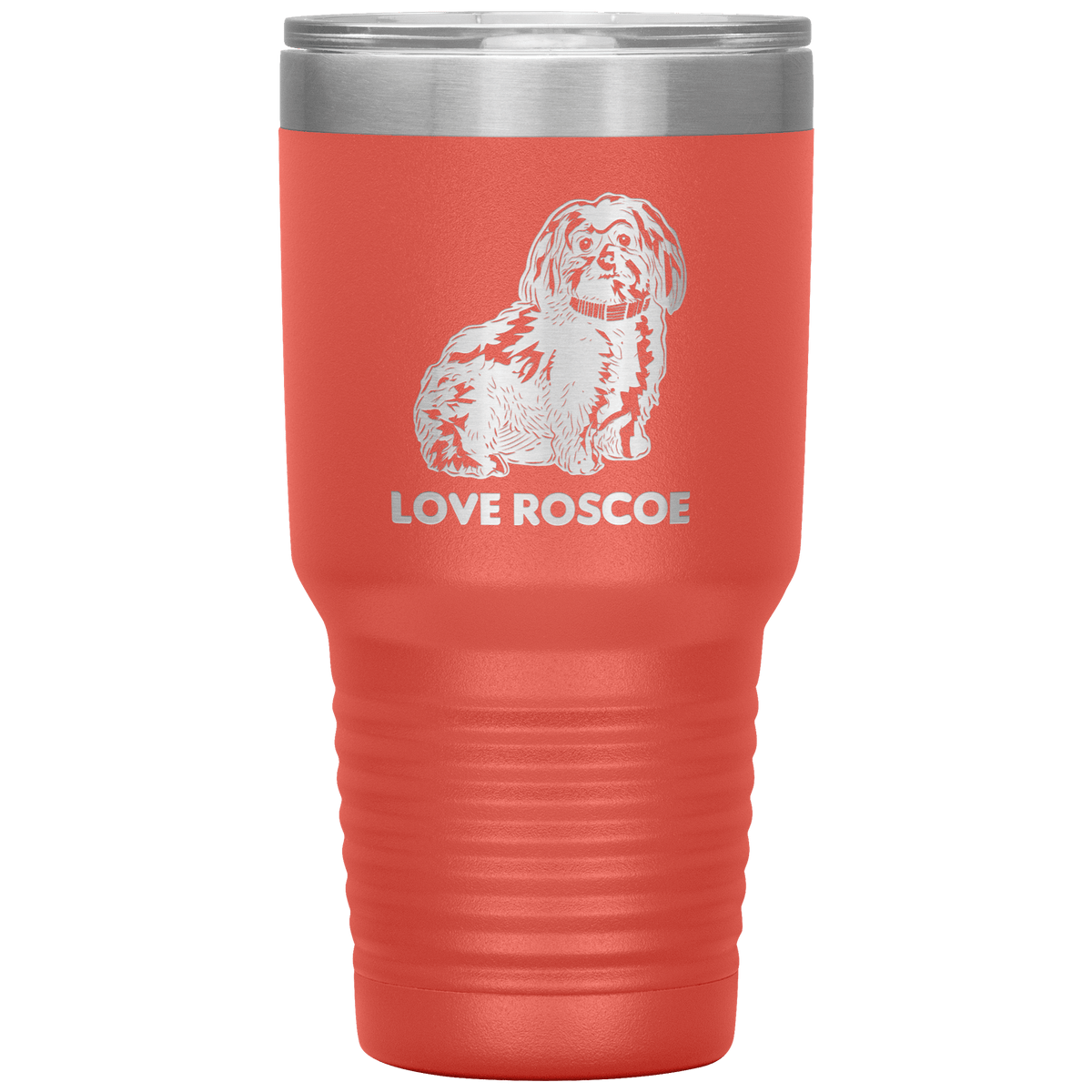 Love Roscoe 30oz Tumbler Tumblers Coral