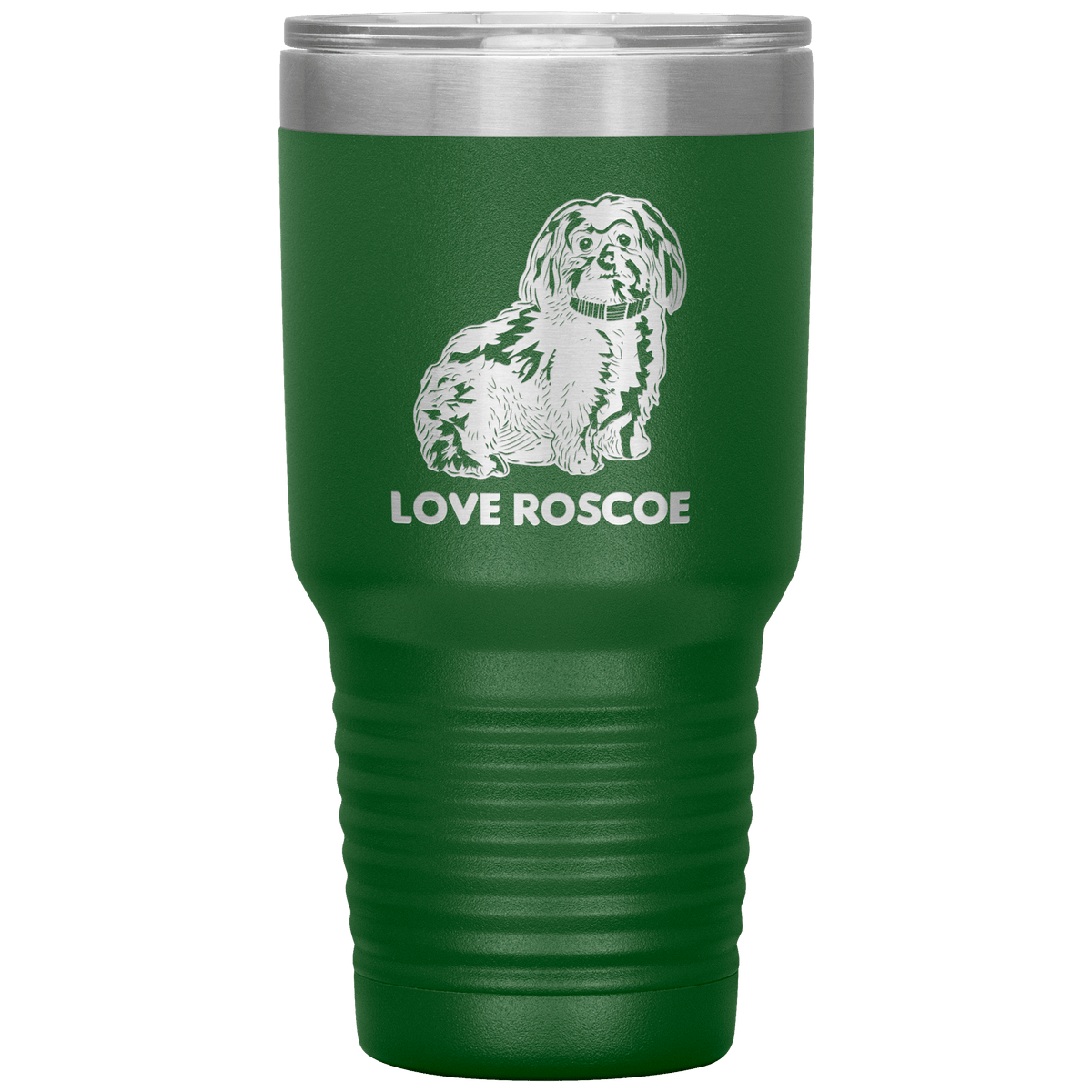 Love Roscoe 30oz Tumbler Tumblers Green