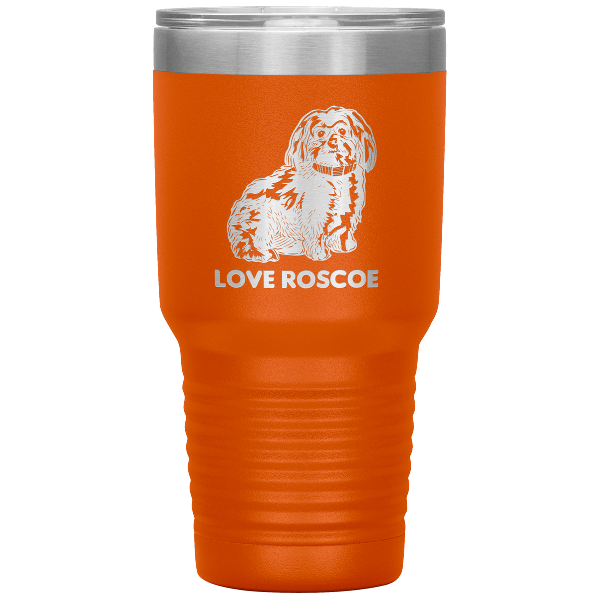 Love Roscoe 30oz Tumbler Tumblers Orange