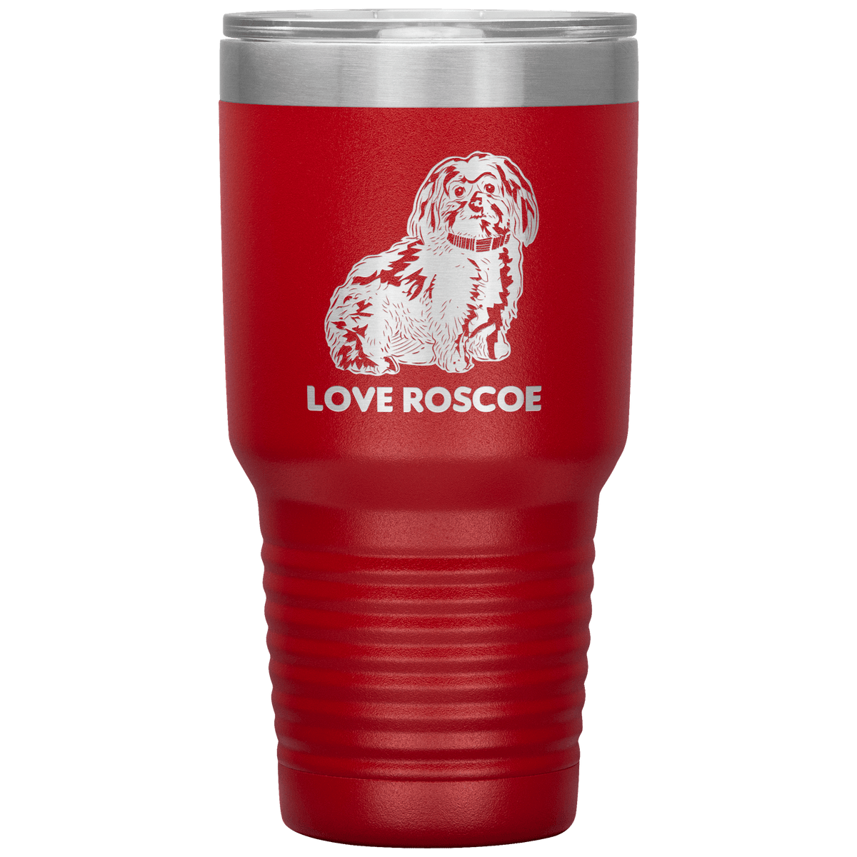Love Roscoe 30oz Tumbler Tumblers Red