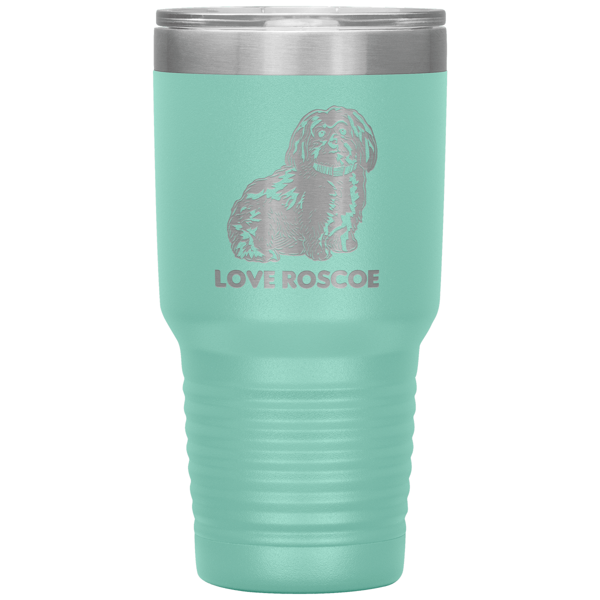 Love Roscoe 30oz Tumbler Tumblers Teal
