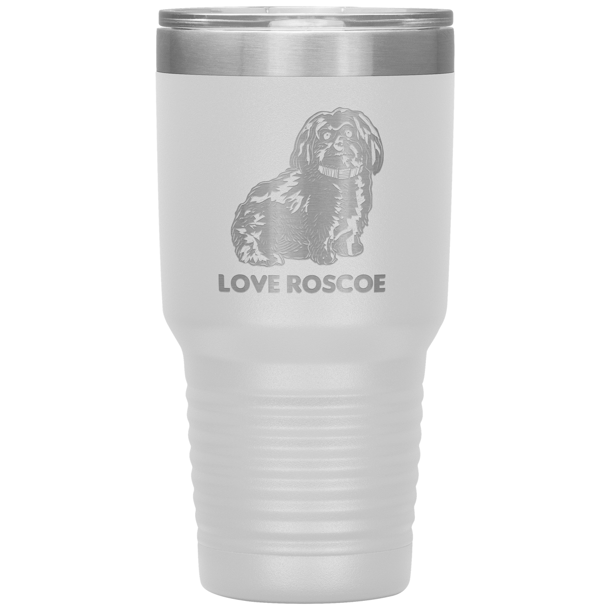 Love Roscoe 30oz Tumbler Tumblers White