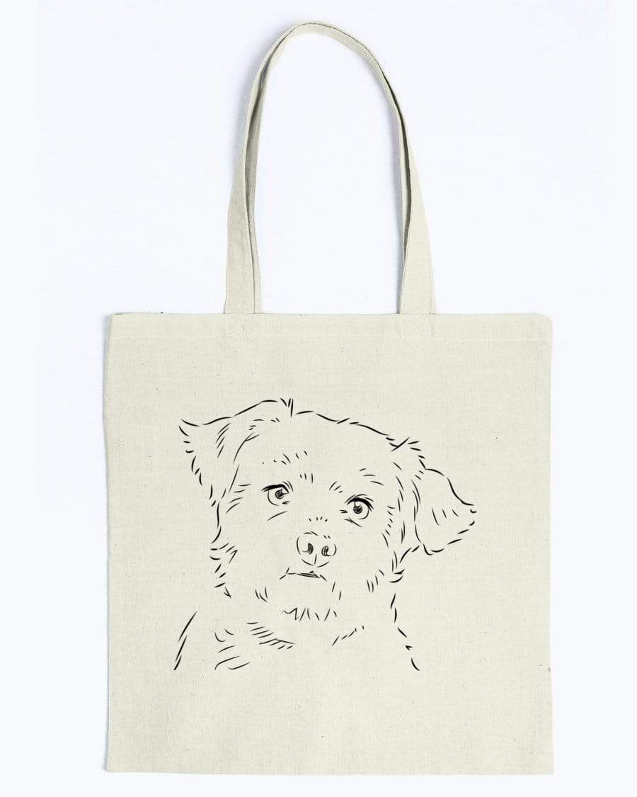 Maltese Doodle Dogs Canvas Tote Bag Accessories Natural / M