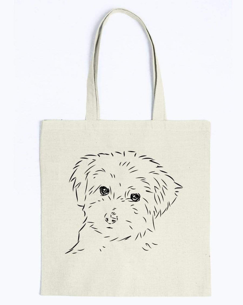 Maltipoo Doodle Dogs Canvas Tote Bag LoveROSCOE