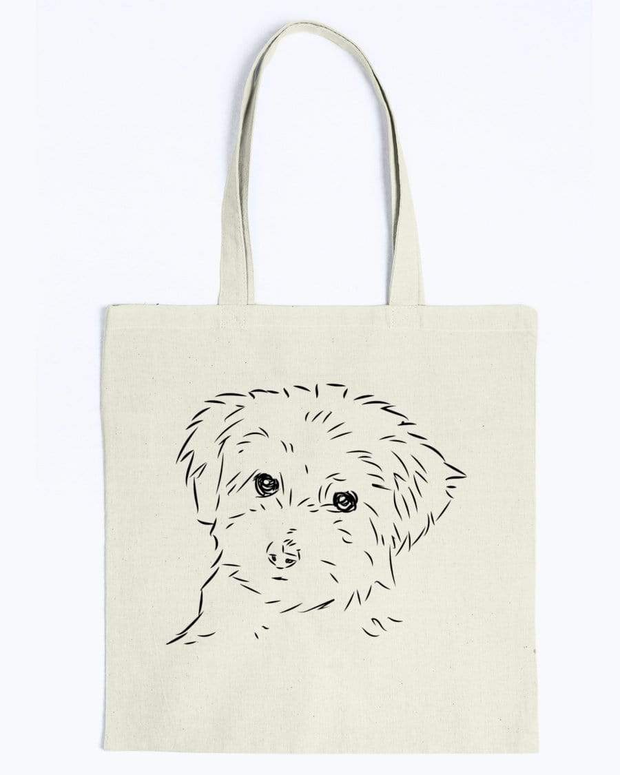 Maltipoo Doodle Dogs Canvas Tote Bag Accessories Natural / M