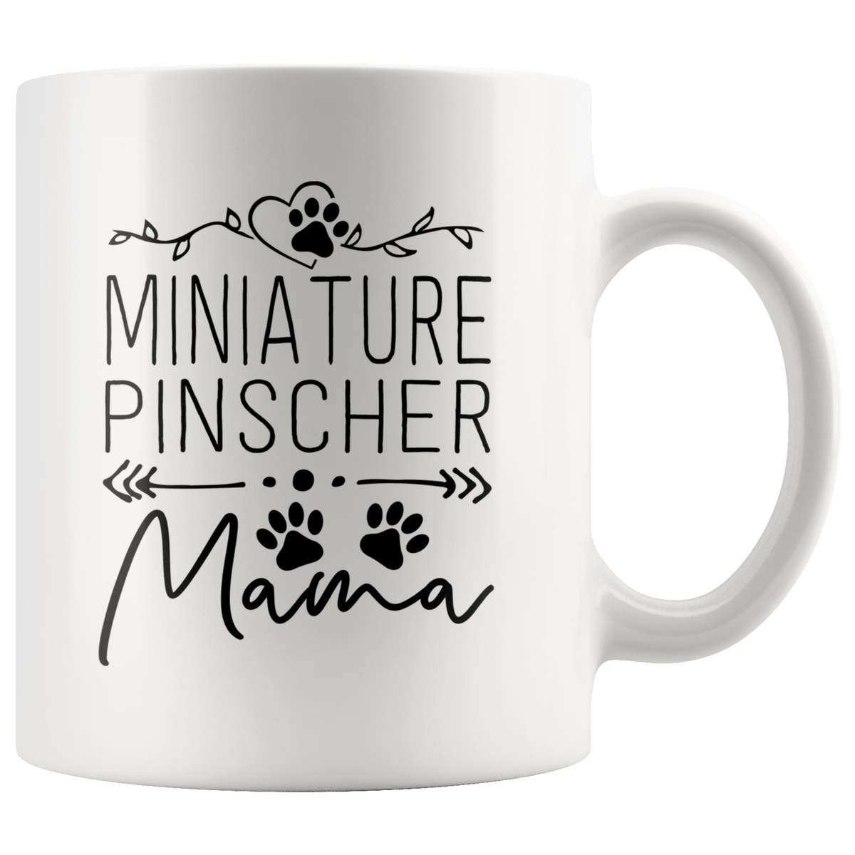 Miniature Pinscher Dog Mama Coffee / Tea Ceramic Mug - 11oz / 15oz Drinkware 11oz Mug