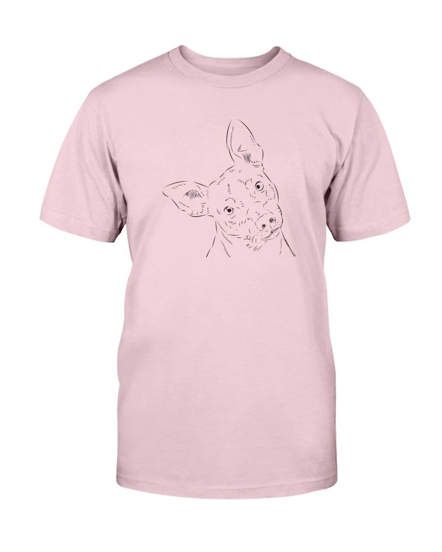 Miniature Pinscher Doodle Doggies Super Soft Unisex T-Shirt Shirts Pink / S