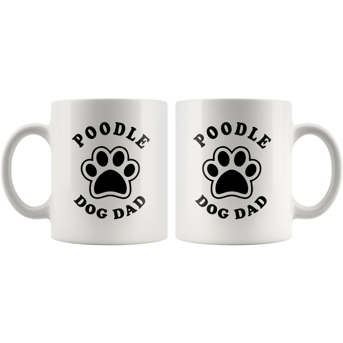 Poodle Dog Dad Coffee / Tea Ceramic Mug - 11oz / 15oz