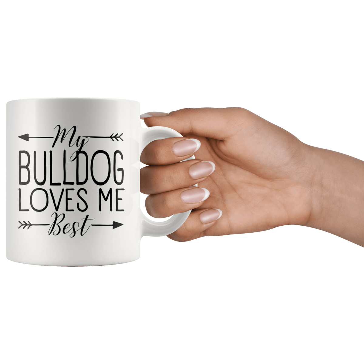 My Bulldog Loves Me Best Coffee / Tea Ceramic Mug - 11oz / 15oz Drinkware