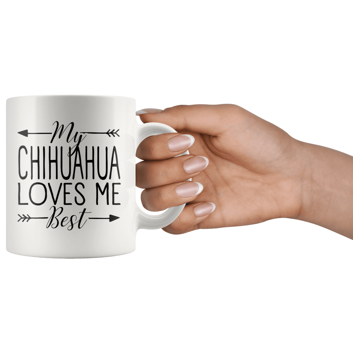 My Chihuahua Loves Me Best Coffee / Tea Ceramic Mug - 11oz / 15oz Drinkware