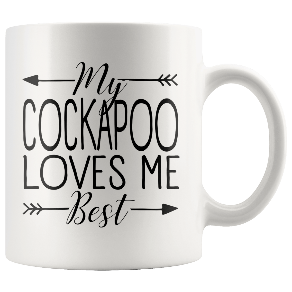 My Cockapoo Loves Me Best Coffee / Tea Ceramic Mug - 11oz / 15oz Drinkware 11oz Mug