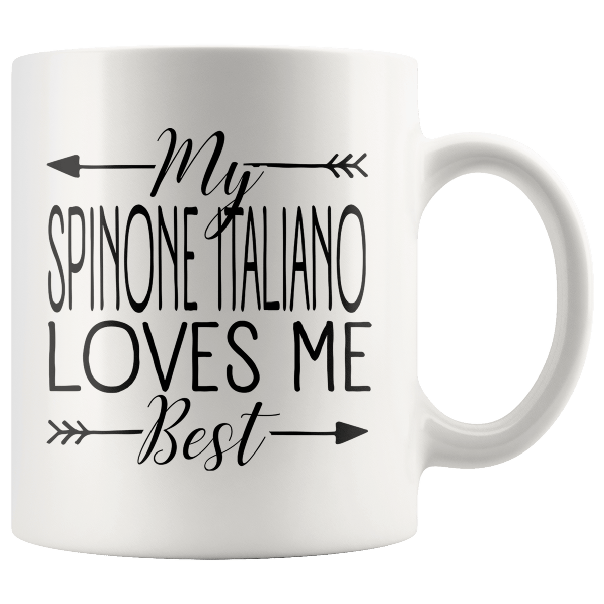 My Spinone Italiano Loves Me Best Coffee / Tea Ceramic Mug - 11oz / 15oz Drinkware 11oz Mug