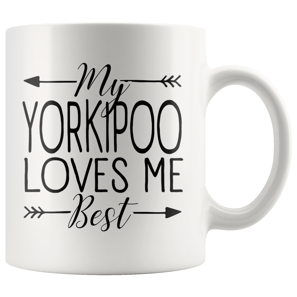 My Yorkipoo Loves Me Best Coffee / Tea Ceramic Mug - 11oz / 15oz Drinkware 11oz Mug
