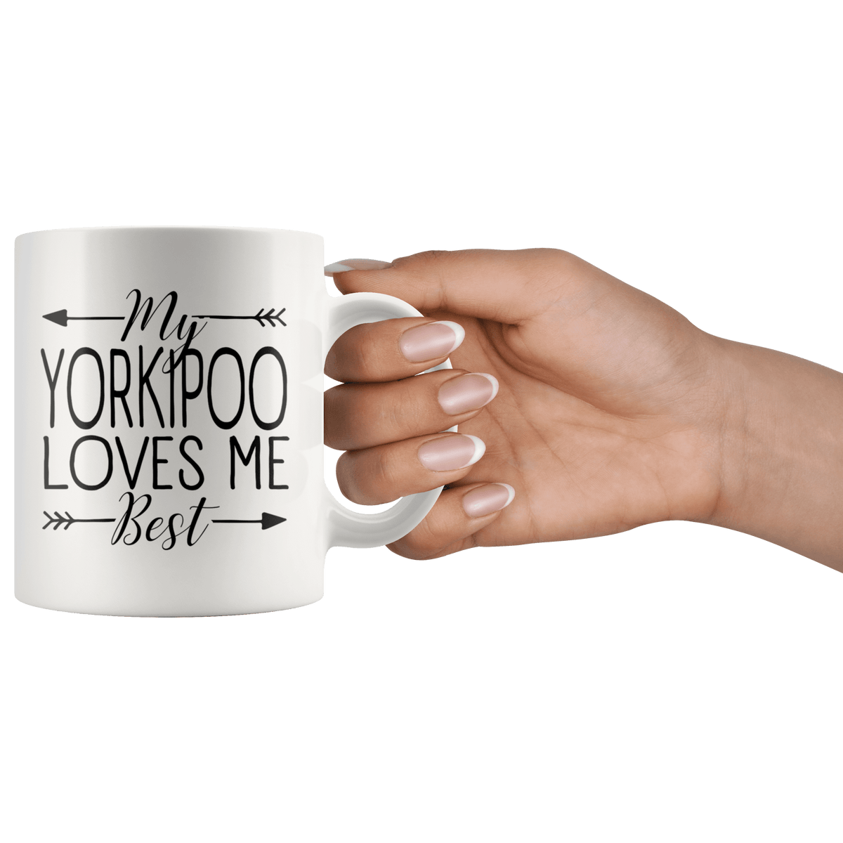 My Yorkipoo Loves Me Best Coffee / Tea Ceramic Mug - 11oz / 15oz Drinkware