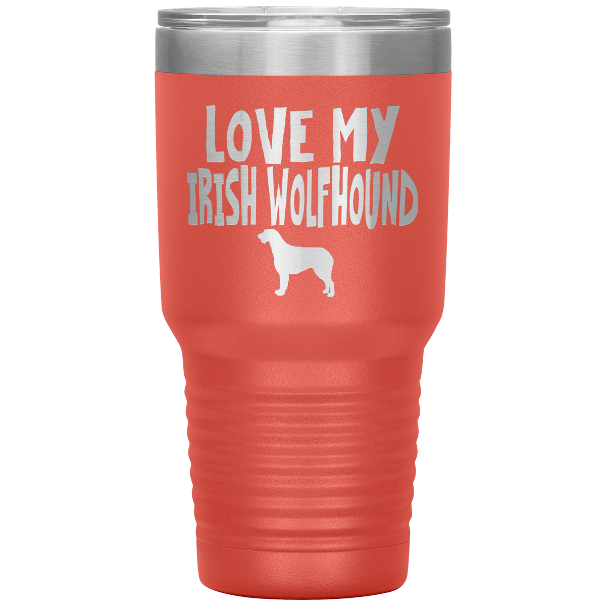 Love My Irish Wolfhound 30 Oz Vacuum Tumbler