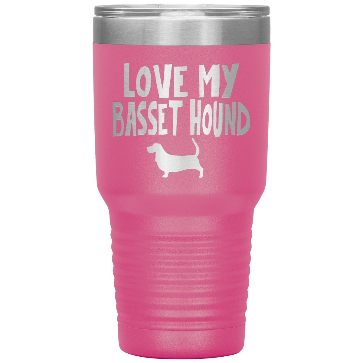 Love My Basset Hound 30 Oz Vacuum Tumbler