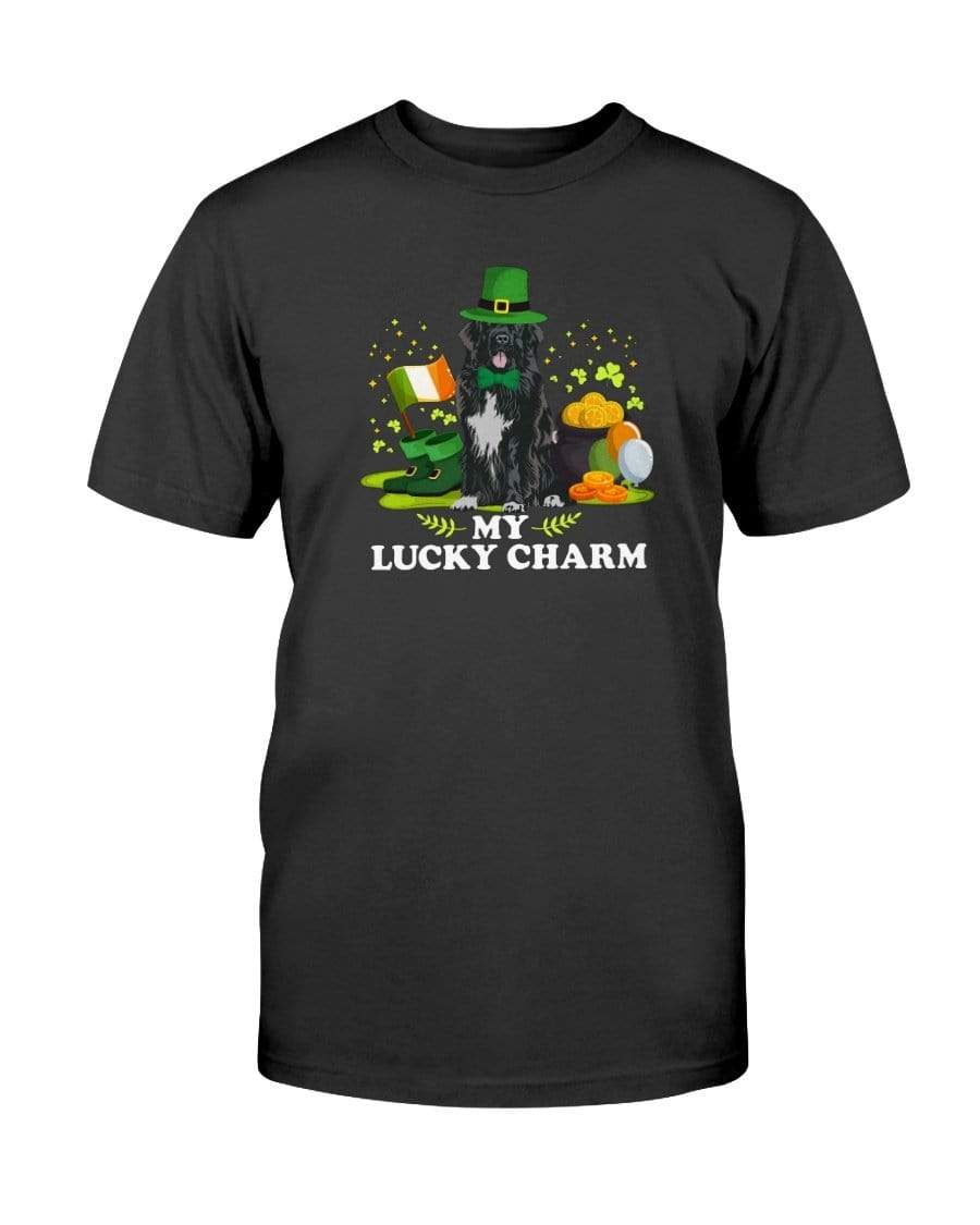 Newfoundland St. Patricks Day My Lucky Charm Unisex T-Shirt Shirts Black / S
