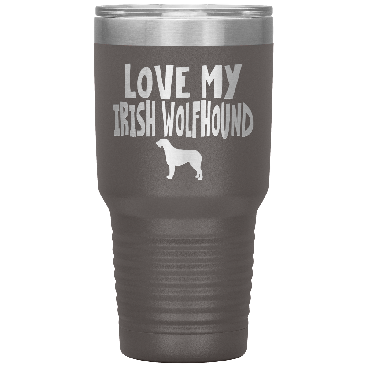Love My Irish Wolfhound 30 Oz Vacuum Tumbler