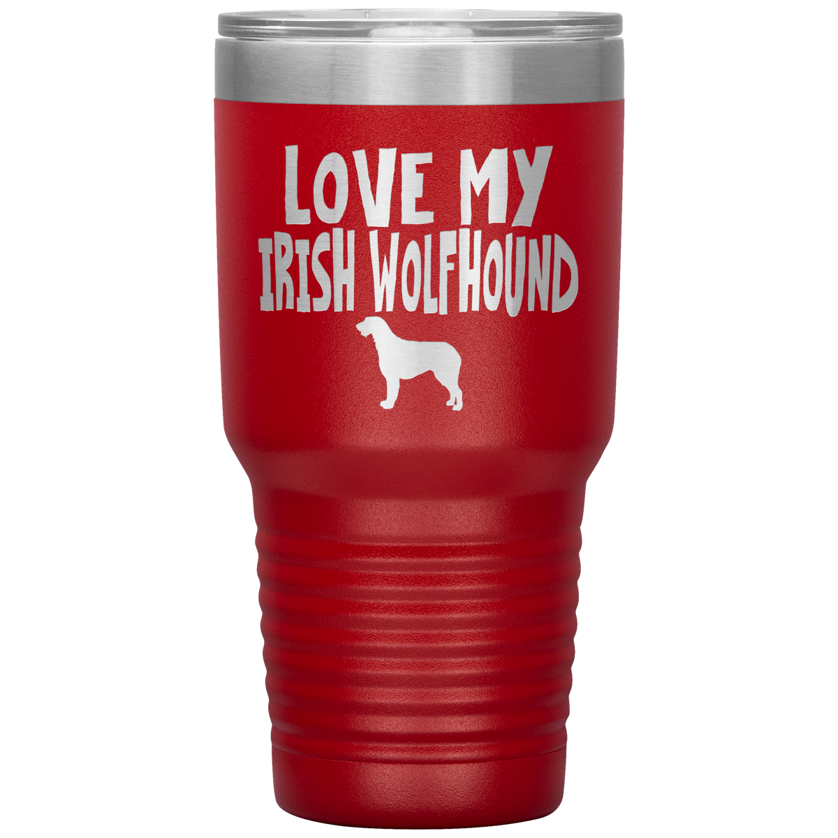 Love My Irish Wolfhound 30 Oz Vacuum Tumbler