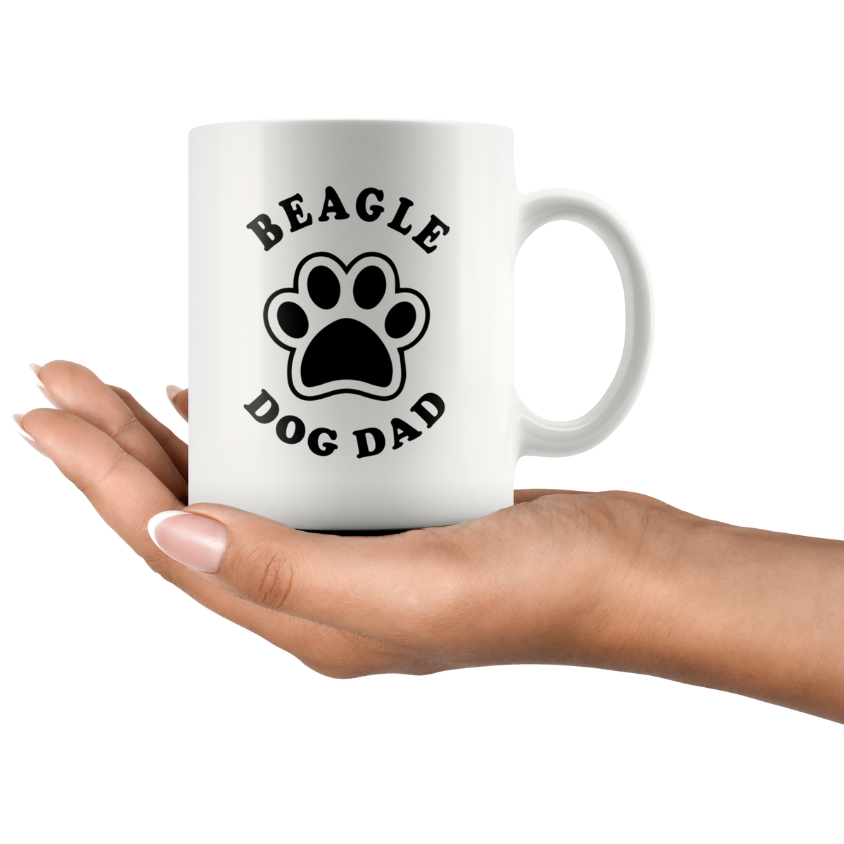 Beagle Dog Dad Coffee / Tea Ceramic Mug - 11oz / 15oz