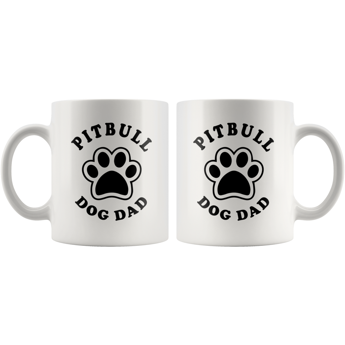 Pitbull Dog Dad Coffee / Tea Ceramic Mug - 11oz / 15oz