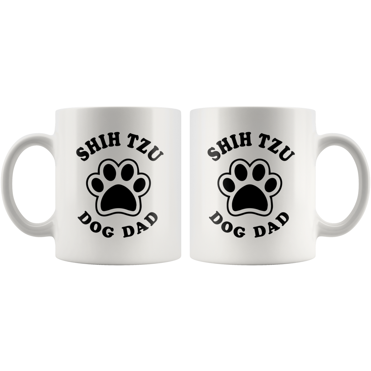 Shih Tzu Dog Dad Coffee / Tea Ceramic Mug - 11oz / 15oz