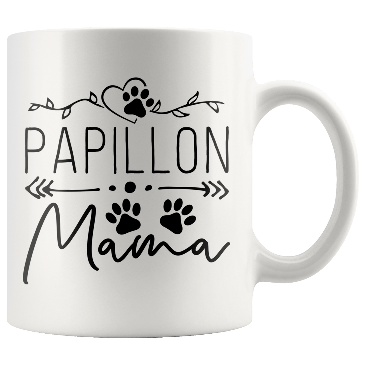 Papillon Dog Mama Coffee / Tea Ceramic Mug - 11oz / 15oz Drinkware 11oz Mug
