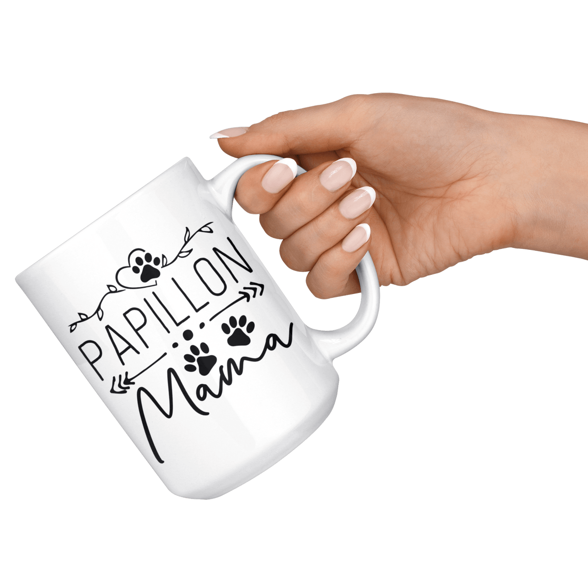 Papillon Dog Mama Coffee / Tea Ceramic Mug - 11oz / 15oz Drinkware