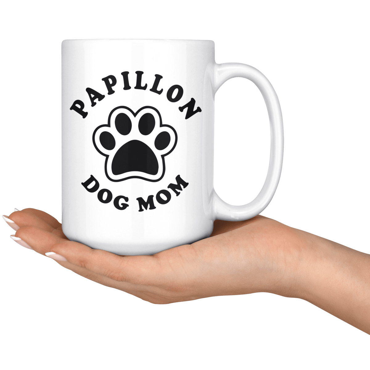 Papillon Dog Mom Coffee / Tea Ceramic Mug - 11oz / 15oz Drinkware