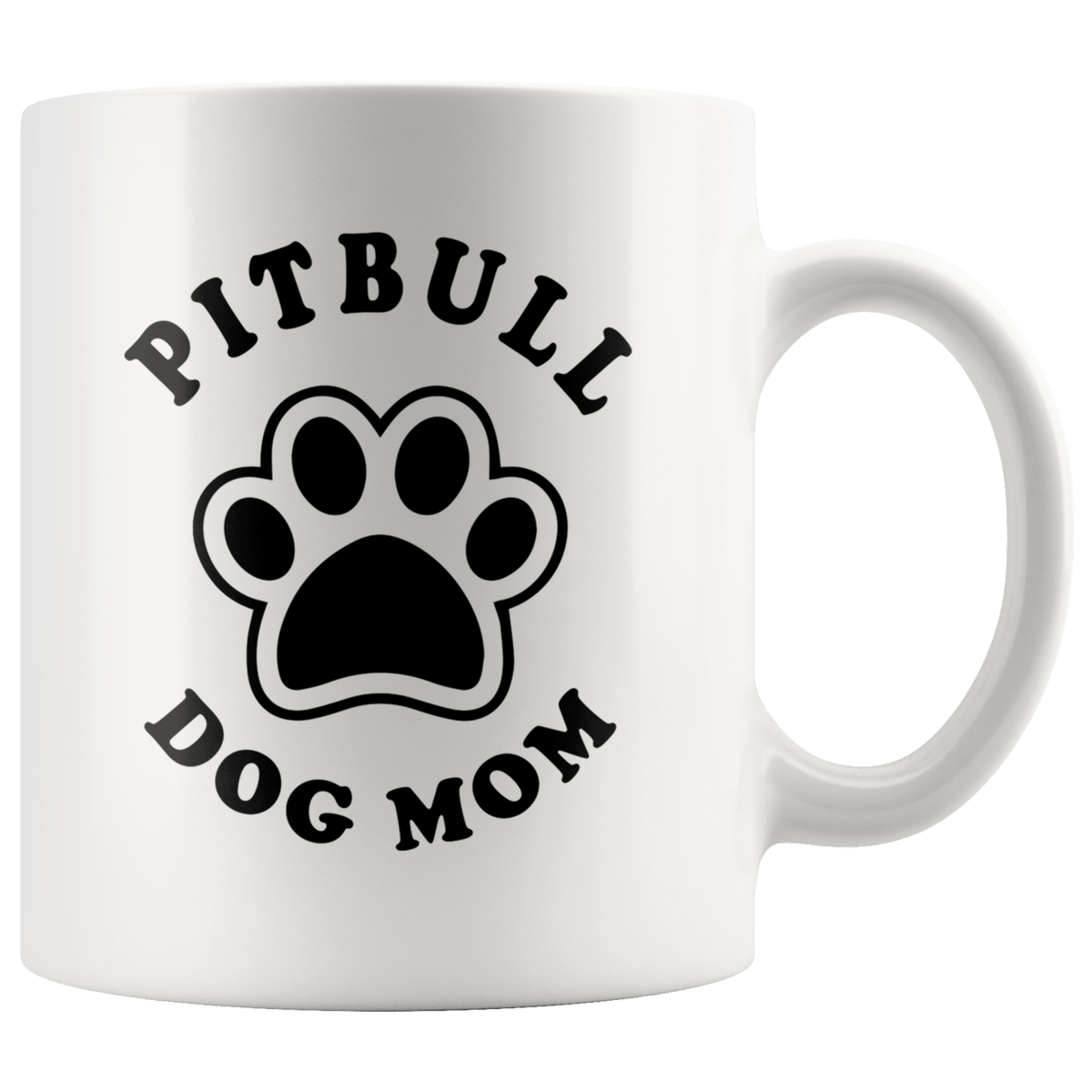 Pitbull Dog Mom Coffee / Tea Ceramic Mug - 11oz / 15oz Drinkware 11oz Mug