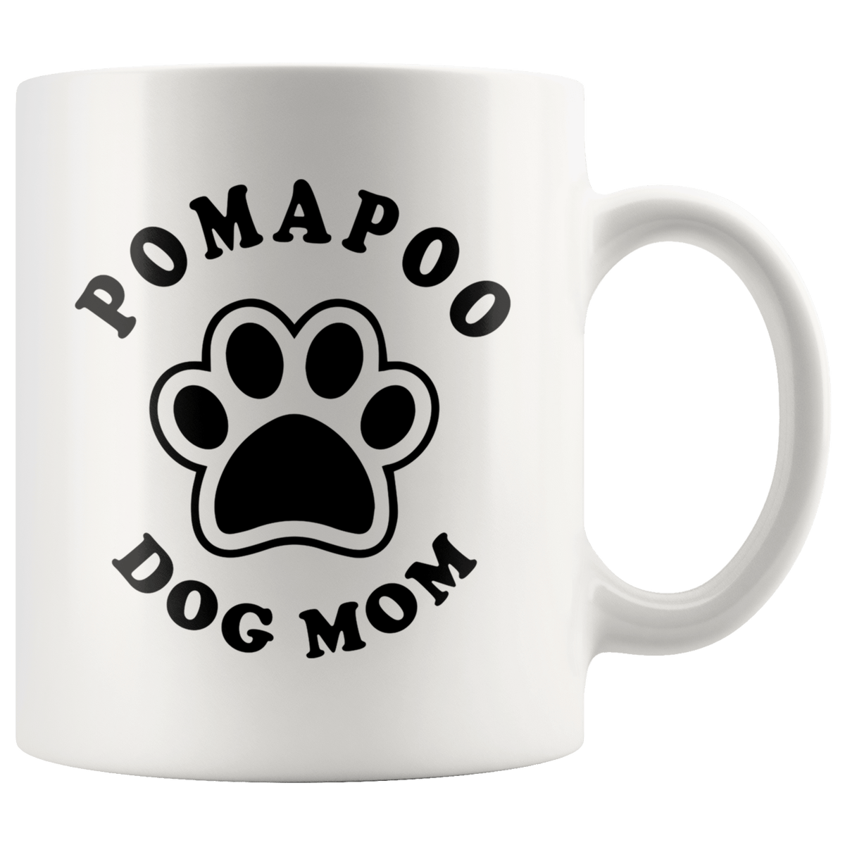 Pomapoo Dog Mom Coffee / Tea Ceramic Mug - 11oz / 15oz Drinkware 11oz Mug