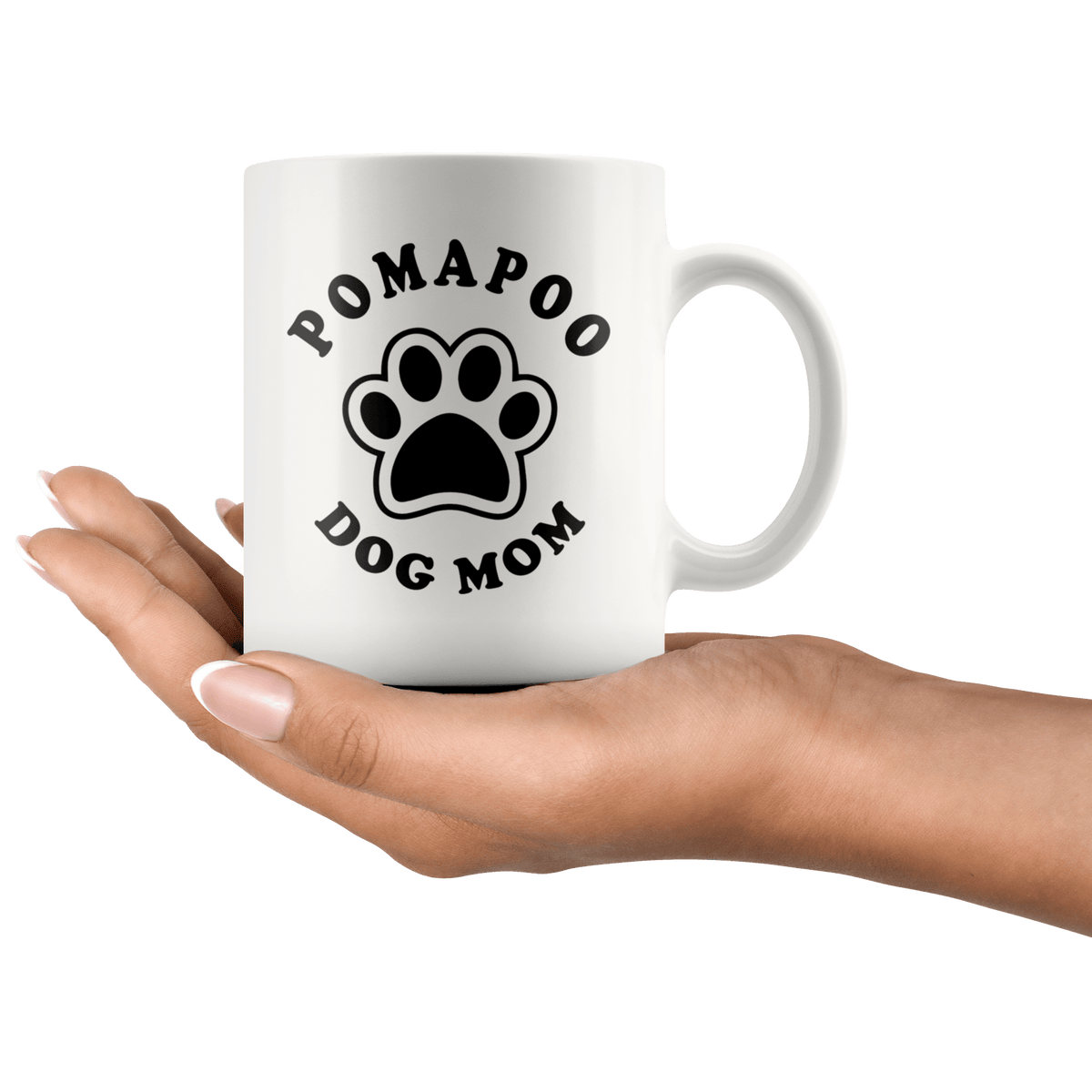 Pomapoo Dog Mom Coffee / Tea Ceramic Mug - 11oz / 15oz Drinkware