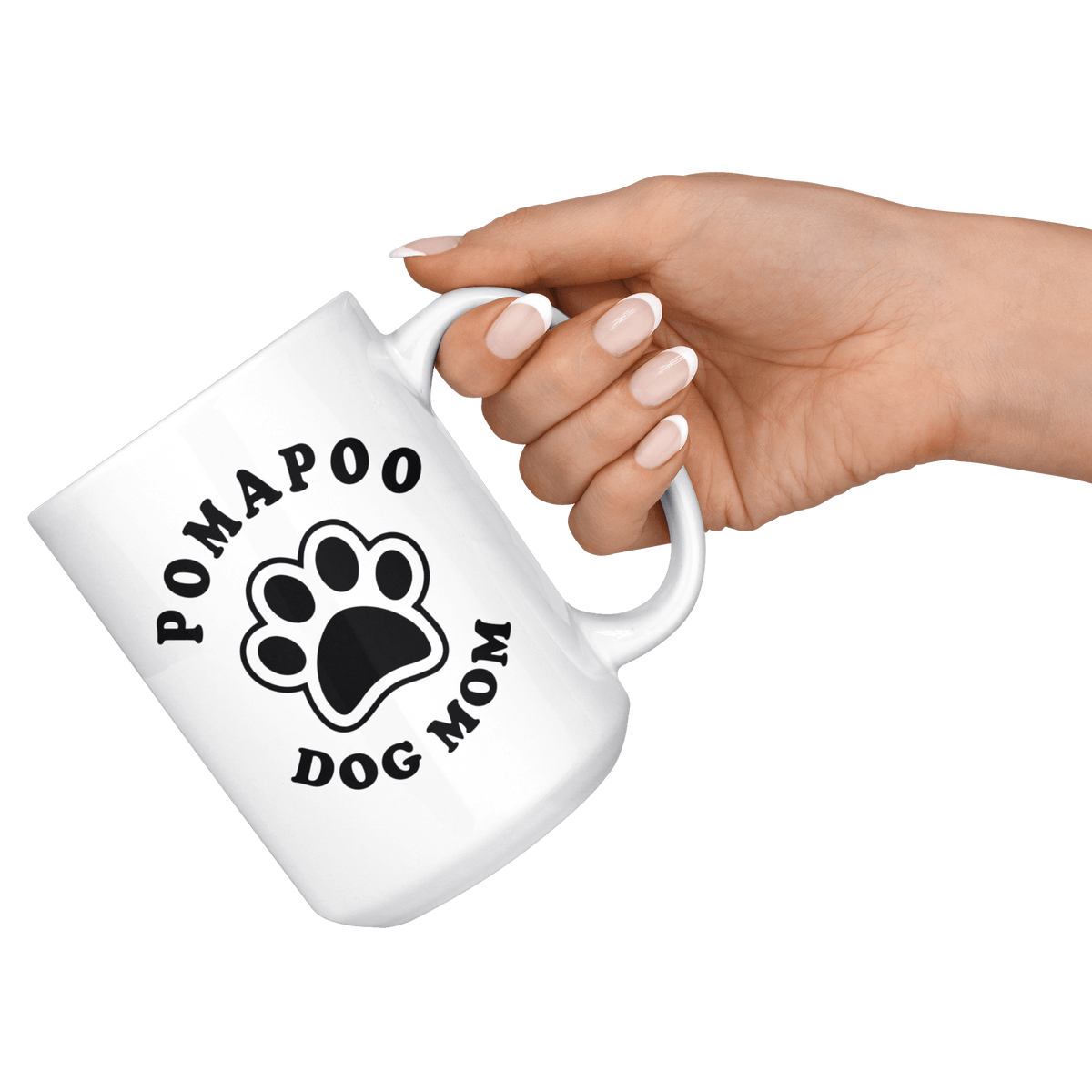 Pomapoo Dog Mom Coffee / Tea Ceramic Mug - 11oz / 15oz Drinkware