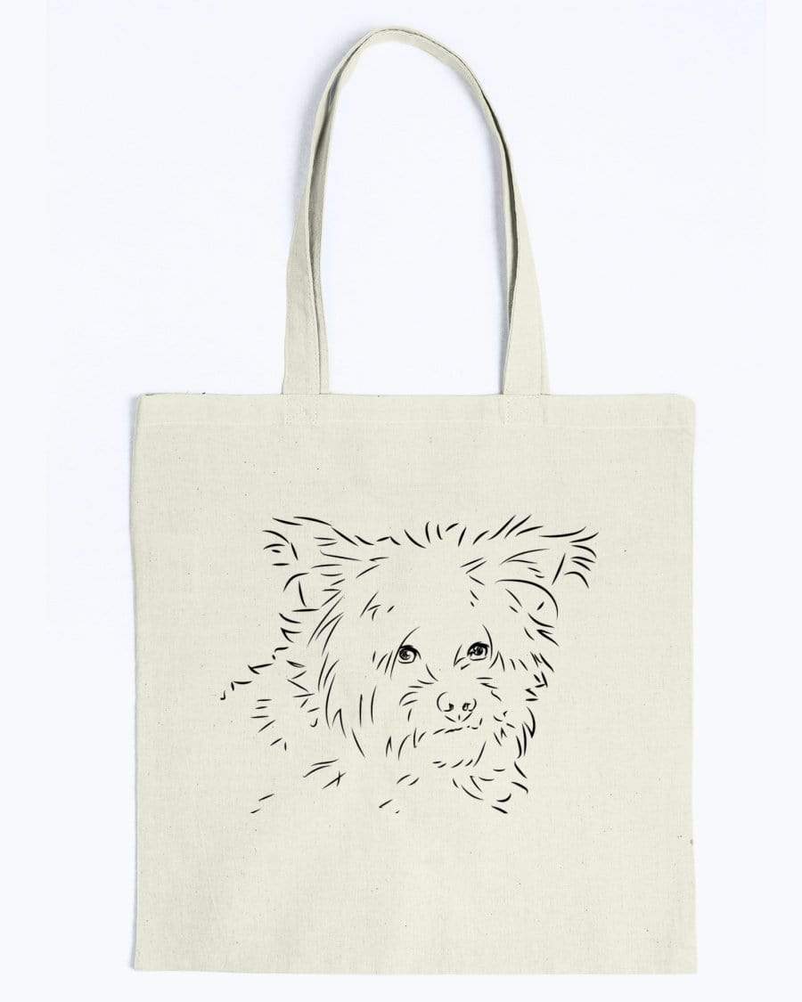 Pomapoo Doodle Dogs Canvas Tote Bag Accessories Natural / M