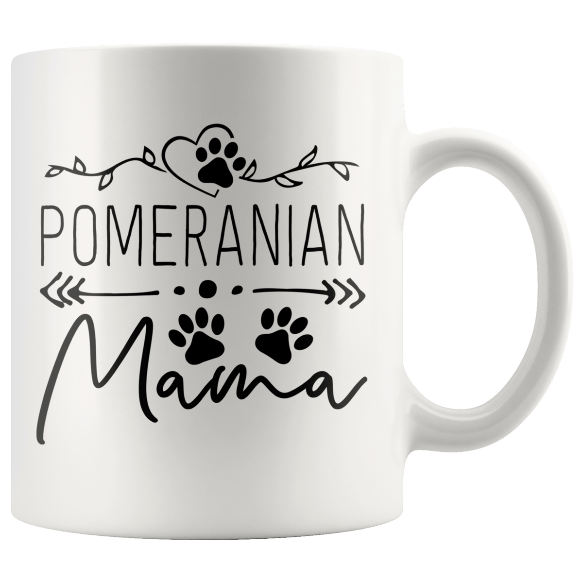 Pomeranian Dog Mama Coffee / Tea Ceramic Mug - 11oz / 15oz Drinkware 11oz Mug