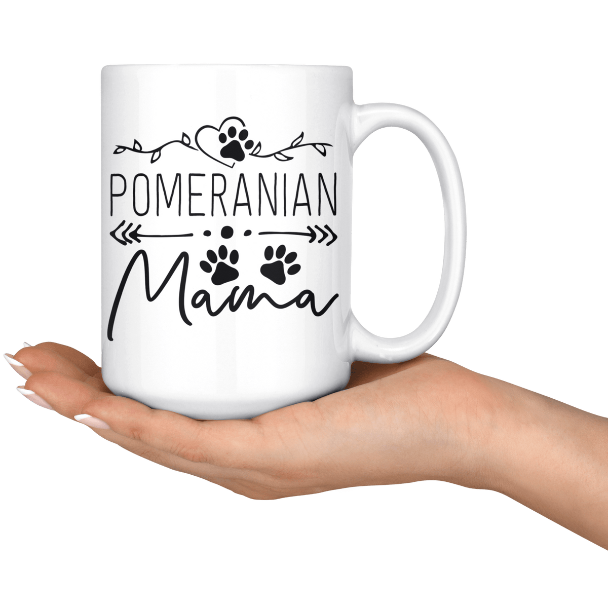Pomeranian Dog Mama Coffee / Tea Ceramic Mug - 11oz / 15oz Drinkware
