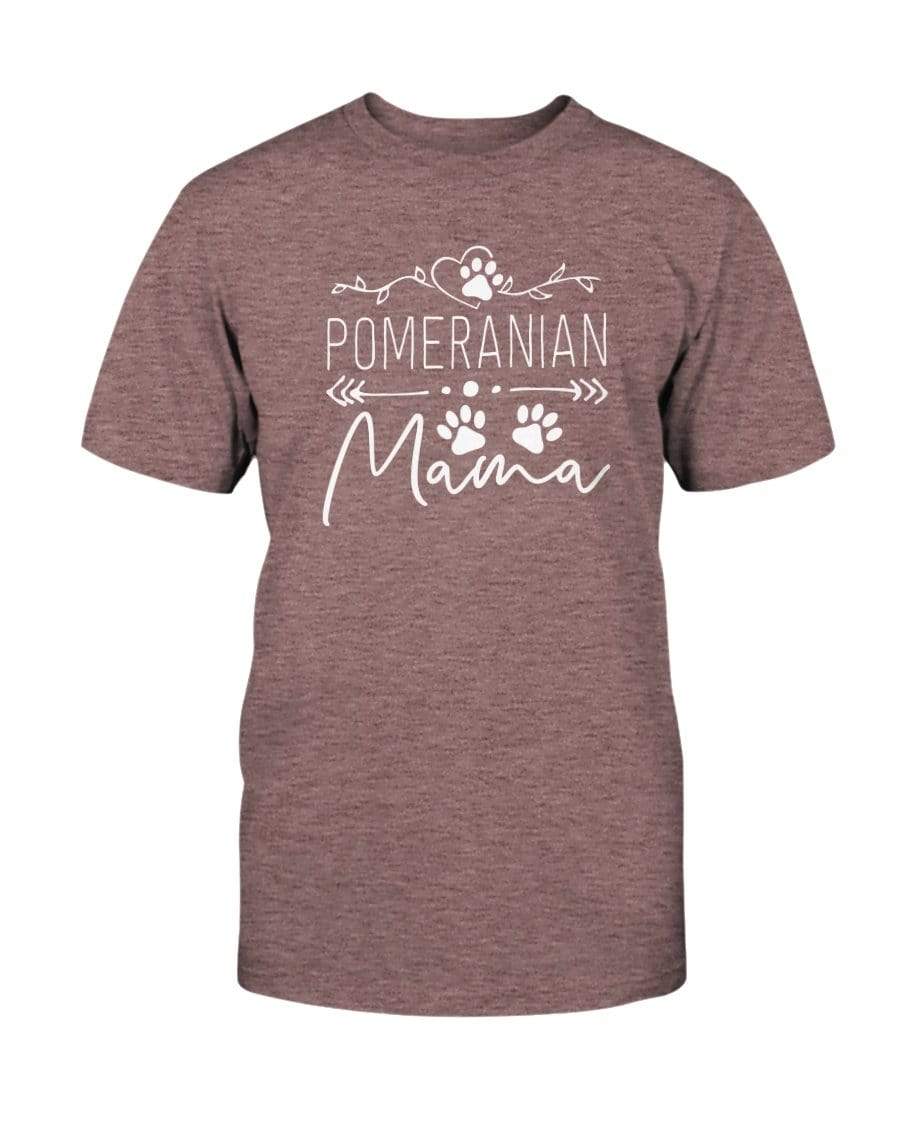 Pomeranian Dog Mama Super Soft Unisex T-Shirt Shirts Heather Mauve / S