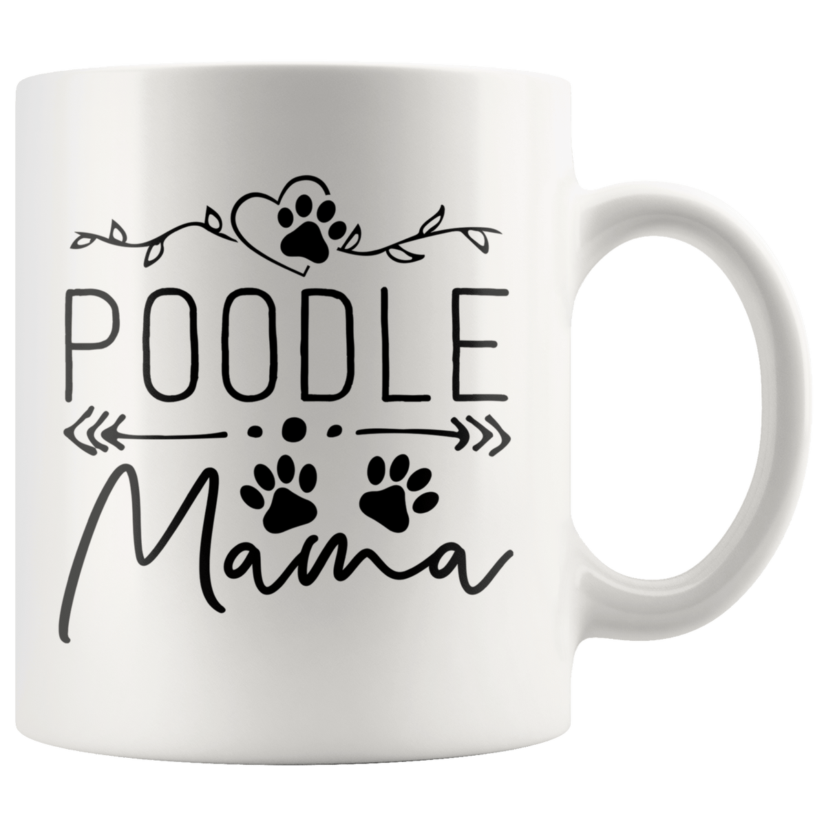 Poodle Dog Mama Coffee / Tea Ceramic Mug - 11oz / 15oz Drinkware 11oz Mug