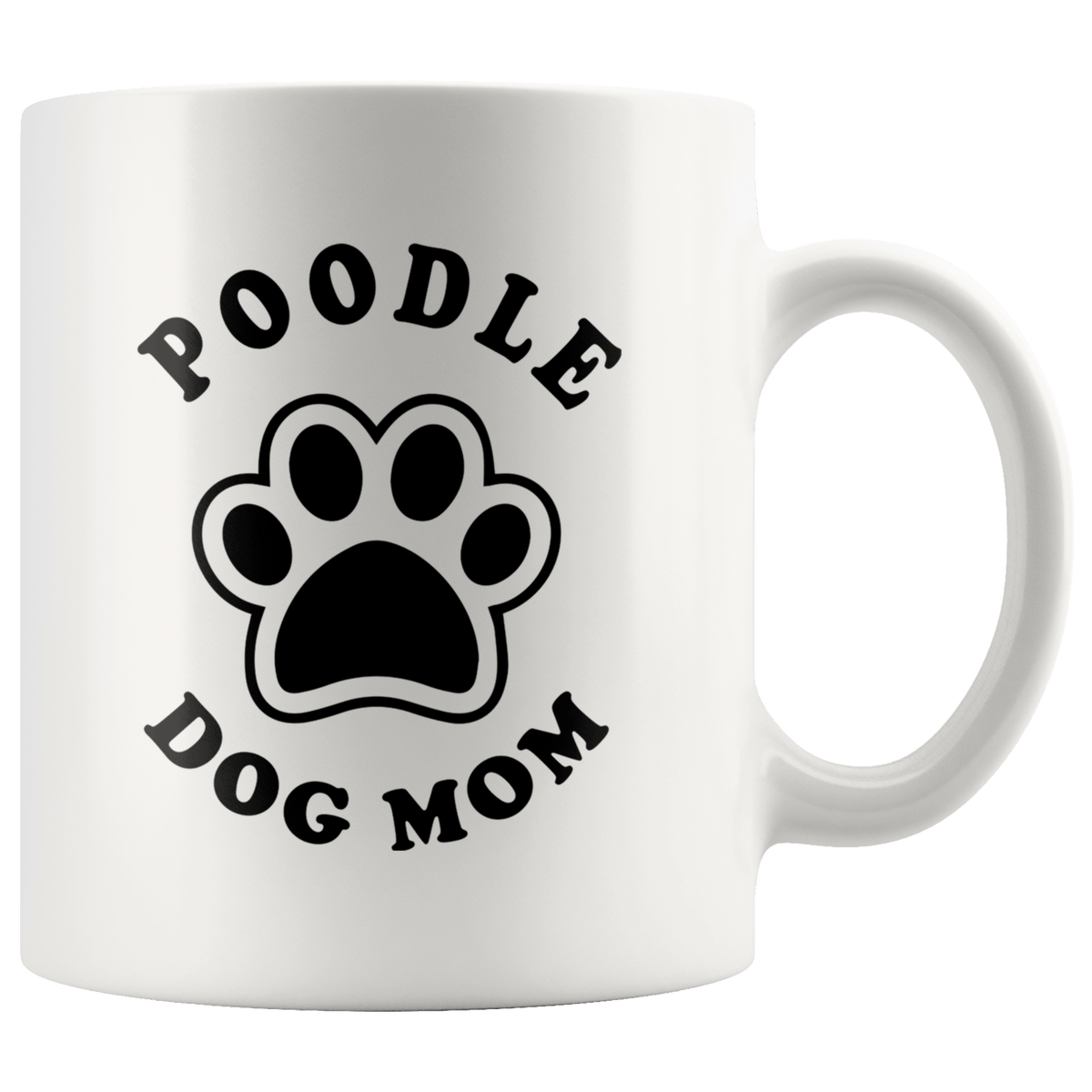 Poodle Dog Mom Coffee / Tea Ceramic Mug - 11oz / 15oz Drinkware 11oz Mug