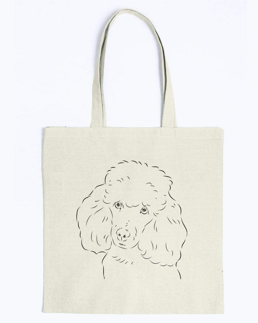 Poodle Doodle Dogs Canvas Tote Bag Accessories Natural / M