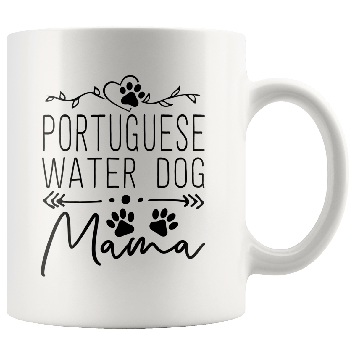 Portuguese Water Dog Mama Coffee / Tea Ceramic Mug - 11oz / 15oz Drinkware 11oz Mug