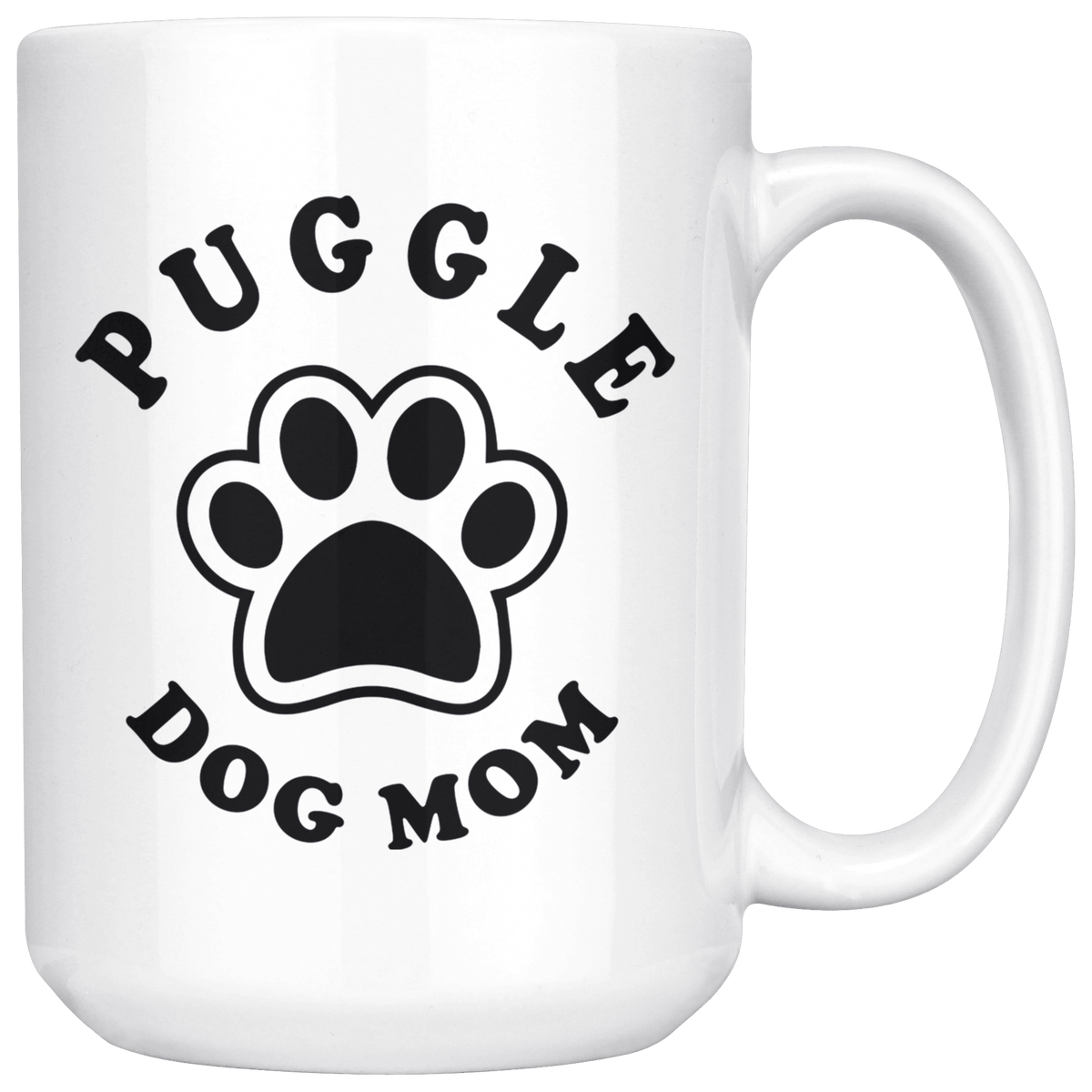 Puggle Dog Mom Coffee / Tea Ceramic Mug - 11oz / 15oz Drinkware 15oz Mug