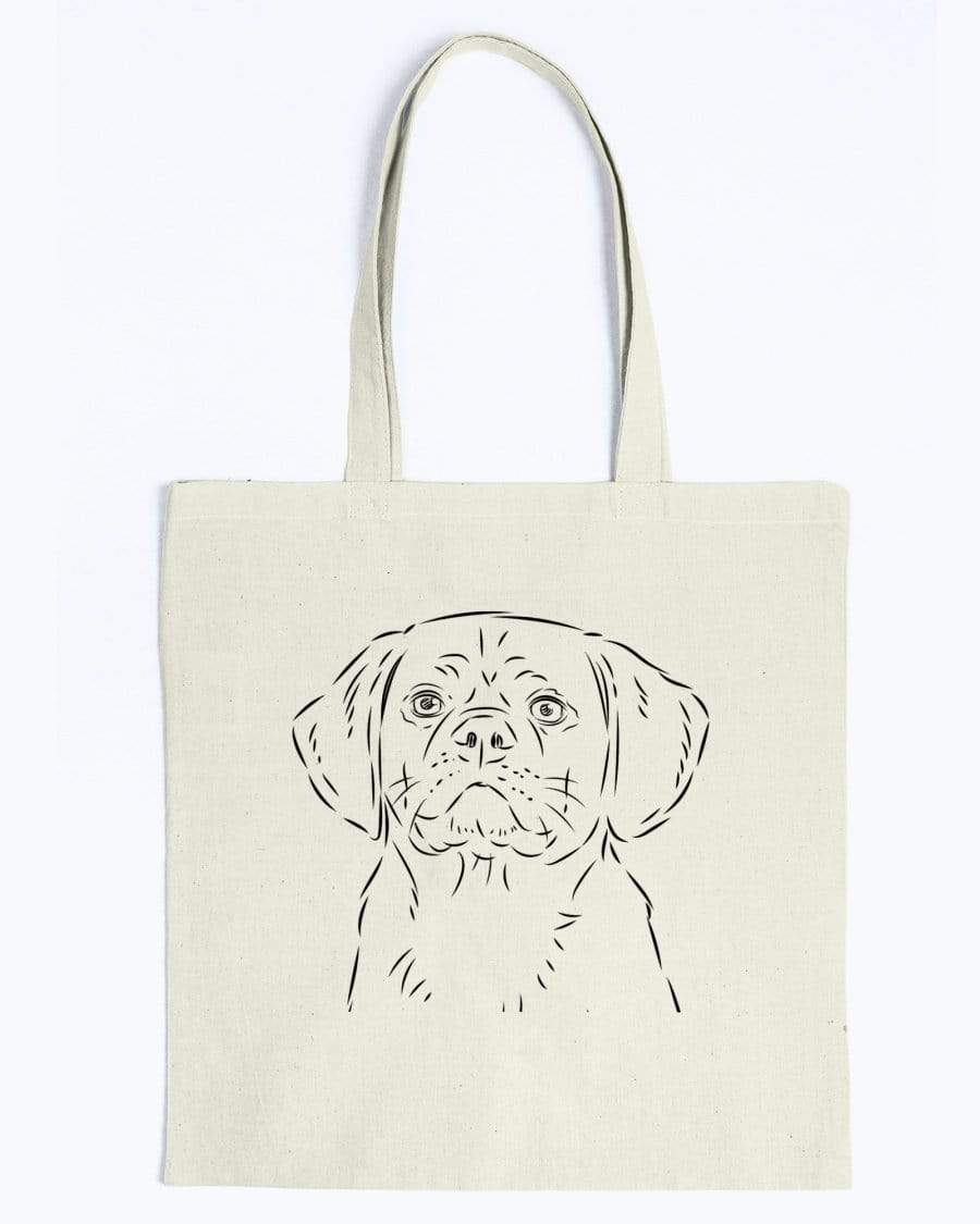 Puggle Doodle Dogs Canvas Tote Bag Accessories Natural / M