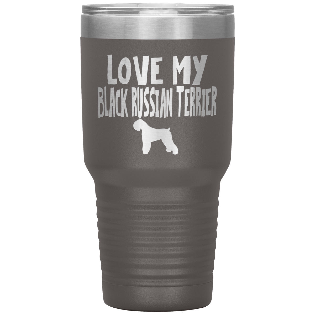 Love My Black Russian Terrier 30 Oz Vacuum Tumbler